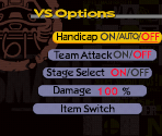 VS Options - Super Smash Bros.