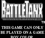 Game Boy Error Message - BattleTanx