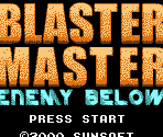 Opening Sequence & Title Screen - Blaster Master: Enemy Below