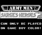 Game Boy Error Message - Army Men: Sarge's Heroes 2