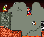 Volcano Tileset (SMB1, SNES-Style) - Mario Customs