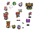 Animals, Fairies, Mad Batter & King Zora - BS Zelda: Ancient Stone Tablets (JPN)