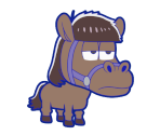 Ichimatsu (Horse) - Osomatsu-san's Casual Neet Sugoroku Journey