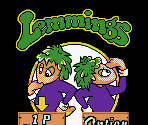 Start Screens & Title Screen - Lemmings (GBC)