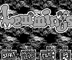 Introduction & Main Menu Elements - Lemmings (GB)