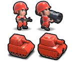 Menu Icons - Orange Star - Advance Wars 1+2: Re-Boot Camp