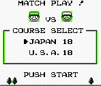 Title and Menu Screens - Golf
