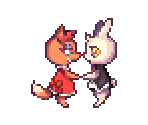 Fox and Rabbit - Pocket Mirror