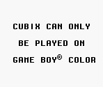 Game Boy Error Message - Cubix: Robots for Everyone - Race 'n Robots