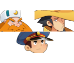 Battle HUD - Blue Moon - Advance Wars 1+2: Re-Boot Camp