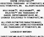 Start Screen - WWF Superstars 2