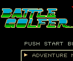 Title Screen - Battle Golfer Yui