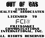 Start Screen - Out of Gas