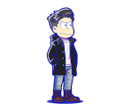 Osomatsu (Matsu Noir: Chase) - Osomatsu-san Hesokuri Wars: Battle of the NEETs