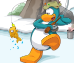 Ice Fishing Title Screen - Club Penguin App / My Penguin