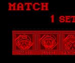 Selection Screen - Mario's Tennis