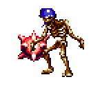 Mace Skeleton (Gold) - Castlevania: Bloodlines