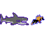 The Shark & Diver - Jaws (USA)