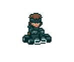 Solid Snake (Super Mario Kart-Style) - Metal Gear Customs