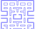 Maze (176x220) - Pac-Man (J2ME/BREW, Americas)