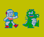 Text & Background Tiles - Video Game Anthology Vol.12: Dig Dug 1 & 2