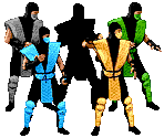 Sub-Zero, Scorpion, Reptile, Smoke, & Noob Saibot - Mortal Kombat II