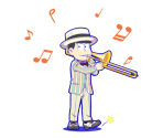 Karamatsu (Dixieland Jazz Band) - Osomatsu-san Hesokuri Wars: Battle of the NEETs