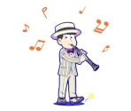Todomatsu (Dixieland Jazz Band) - Osomatsu-san Hesokuri Wars: Battle of the NEETs