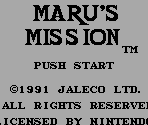 Jaleco Logo & Title Screen - Maru's Mission / Oira Jajamaru! Sekai Daibouken
