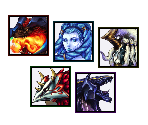 Aeon Menu Portraits - Final Fantasy X/X-2 HD Remaster