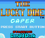 Title Screen - Lucky Dime Caper Starring Donald Duck