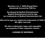 Copyright Screen - Monsters, Inc. Scream Arena