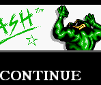 Continue & Game Over Screen - Battletoads in Battlemaniacs