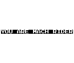 Font - Mach Rider
