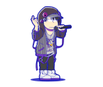 Ichimatsu (Color Gang: Rap) - Osomatsu-san Hesokuri Wars: Battle of the NEETs