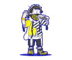 Jyushimatsu (Color Gang: Rap) - Osomatsu-san Hesokuri Wars: Battle of the NEETs