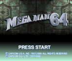 Title Screen (Static Elements) - Mega Man 64