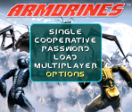 Title Screen & Options Screen - Armorines: Project S.W.A.R.M.