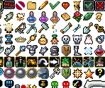 Items, Equipment & Fonts - Dungeon Winners