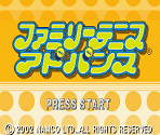 Namco Logo & Title Screen - Family Tennis Advance (JPN)