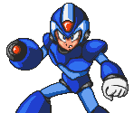 Megaman X (Cover Art Pose, SNES Style) - Mega Man X Customs