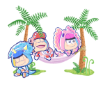 Dino Neets (Osomatsu, Karamatsu, & Todomatsu) - Osomatsu-san's Casual Neet Sugoroku Journey