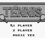 Title Screen & Level Selection - Tennis