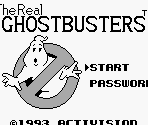 Startup Screen & Title Screen - The Real Ghostbusters