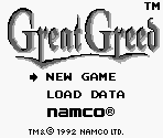 Title Screen - Great Greed