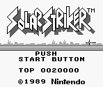 Title Screen - Solar Striker