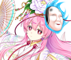 Hata no Kokoro (Sixty-Six Expressive White Masks) - Touhou LostWord