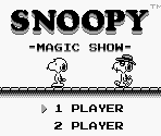 Title Screen - Snoopy's Magic Show