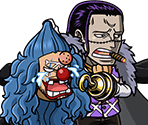 #4111 - Buggy & Crocodile & Mihawk - Cross Guild - One Piece: Treasure Cruise