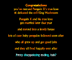 Ending Screen - Penguin X (Homebrew)